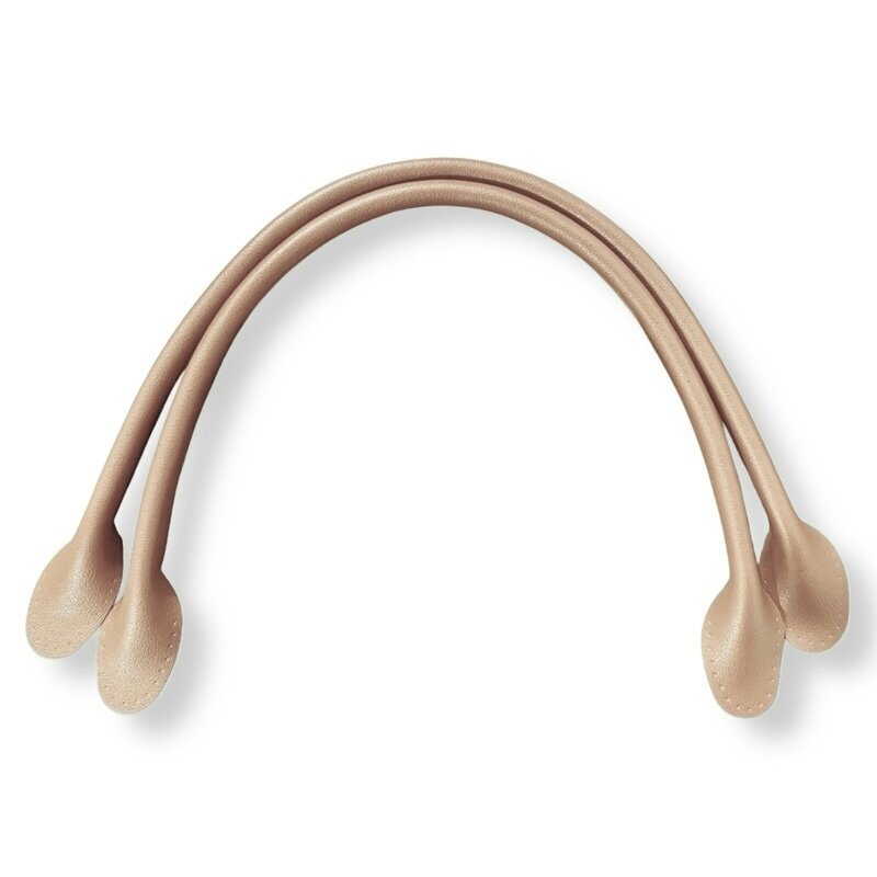 51cm kreminės sp. ECO odos rankenos rankinėms, 1vnt.