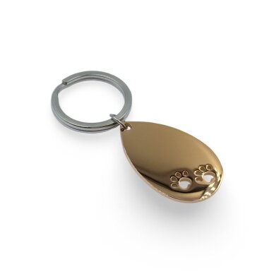 61x25mm rose gold ir nikelio sp. nerūdijančio plieno raktų pakabukas, 1vnt. 61x25mm rose gold ir nikelio sp. nerūdijančio plieno raktų pakabukas, 1vnt.