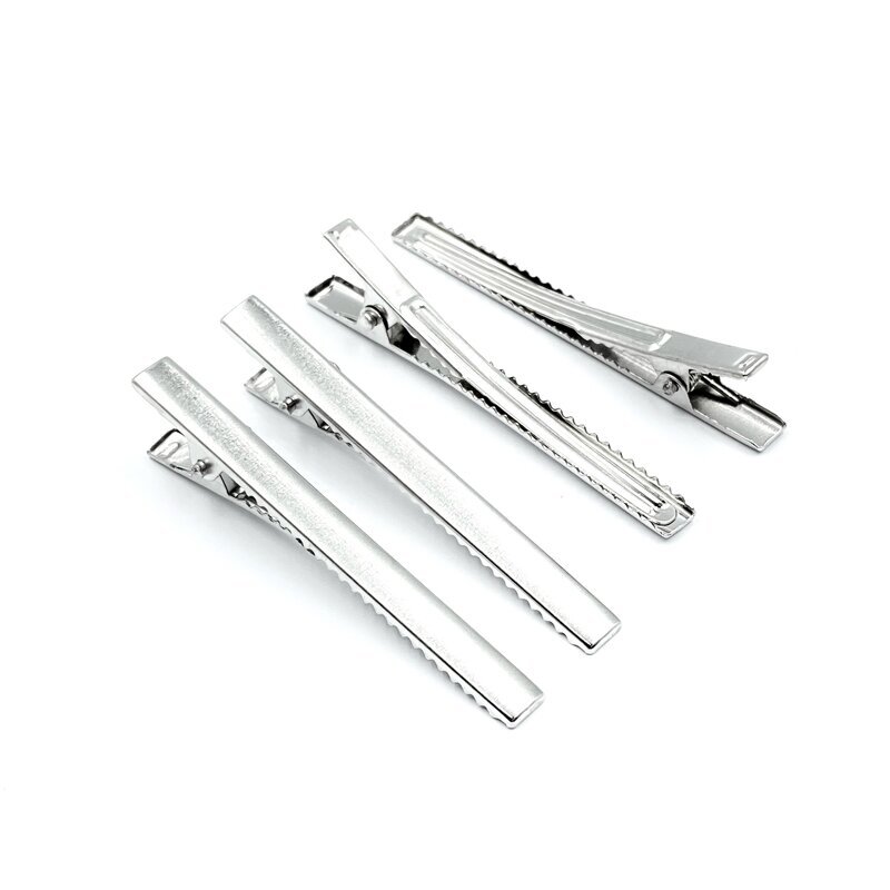 6cm nikelio sp. plaukų segtuko ruošinys "krokodilas", 4vnt. 6cm nikelio sp. plaukų segtuko ruošinys "krokodilas", 4vnt.