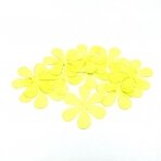 5cm geltonos sp. šifono gėlytės, 30vnt.