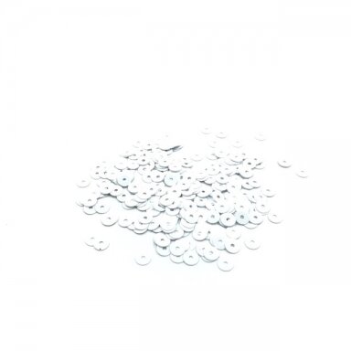 5mm baltos sp. žvyneliai, 5g