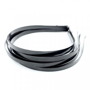 5mm juodos sp. metalinis lankelis, 5vnt.