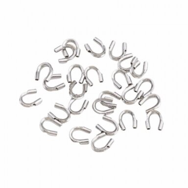 5mm nikelio sp. nerūdijančio plieno pasagėlės, 50vnt.