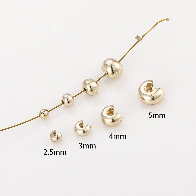 5mm 14k aukso sp. nerūdijančio plieno paslėpėjas "kriauklytė", 4vnt. 2