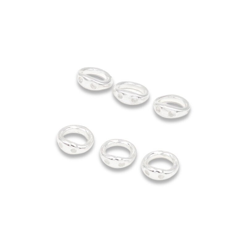 5mm sidabro sp. nerūdijančio plieno užbaigimo detalės, 4vnt. 5mm sidabro sp. nerūdijančio plieno užbaigimo detalės, 4vnt.