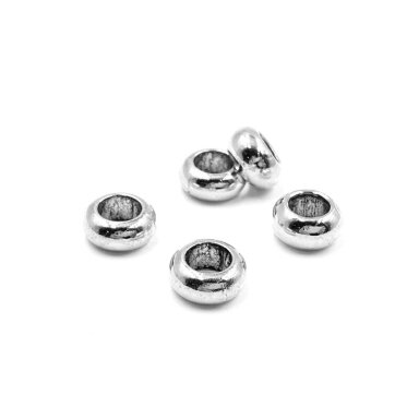 5x10mm sidabro sp. intarpai, 13vnt.