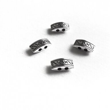 5x10mm sidabro sp. intarpai, 29vnt.