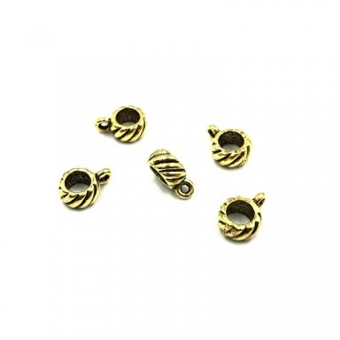 5x11mm aukso sp. pakabukų laikikliai, 21vnt.