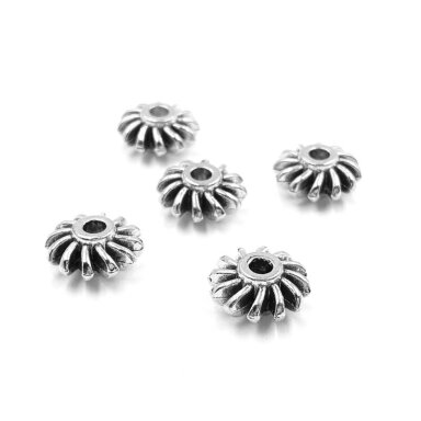 5x12mm sidabro sp. intarpai, 11vnt.