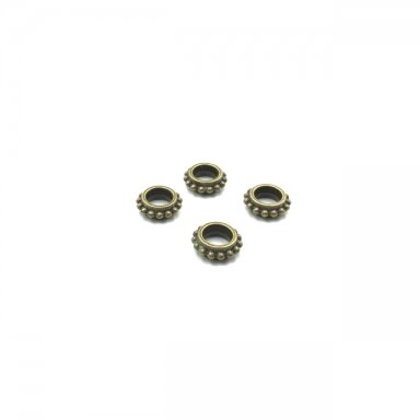 5x13mm žalvario sp. intarpai, 11vnt.