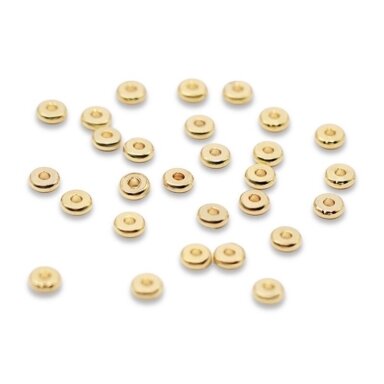 5x1,4mm 14k aukso sp. nerūdijančio plieno intarpai, 10vnt.