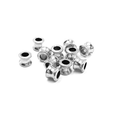 5x6mm sidabro sp. intarpai, 44vnt.