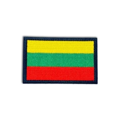 5x8cm prisiuvamas antsiuvas "Lietuvos vėliava" su velcro juosta, 1vnt. 5x8cm prisiuvamas antsiuvas "Lietuvos vėliava" su velcro juosta, 1vnt.