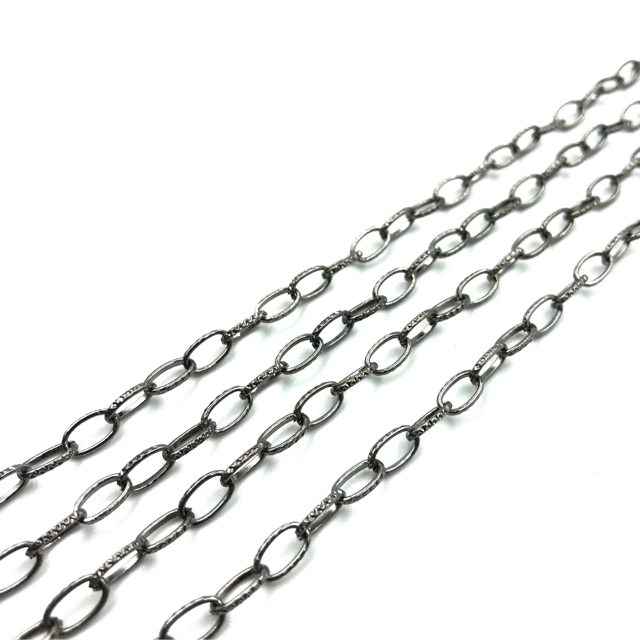 7x4mm juodintos sp. grandinėlė, 1m