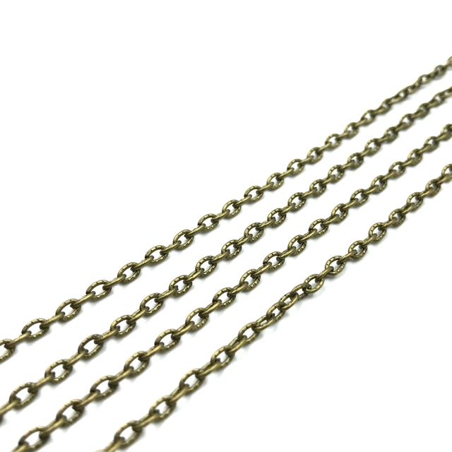 4x2mm žalvario sp. grandinėlė, 1m
