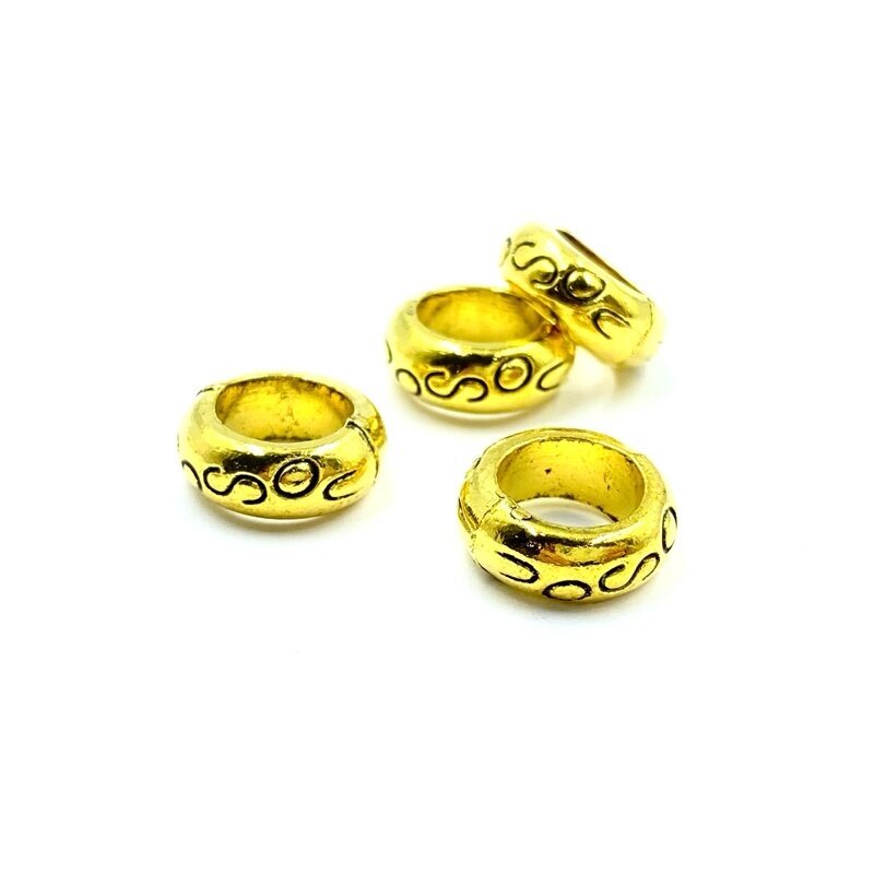 5x13mm aukso sp. intarpai, 13vnt.