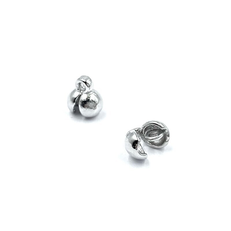 5x3mm nikelio sp. nerūdijančio plieno mazgelio paslėpėjas su kilpute, 2vnt. 5x3mm nikelio sp. nerūdijančio plieno mazgelio paslėpėjas su kilpute, 2vnt.
