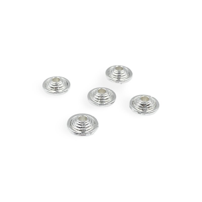 4x8mm sidabro sp. nerūdijančio plieno intarpas, 5vnt. 4x8mm sidabro sp. nerūdijančio plieno intarpas, 5vnt.
