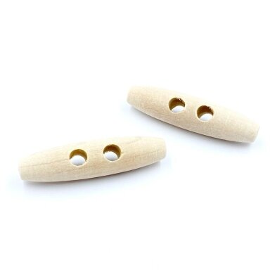 60x15mm šviesios rudos sp. medinė saga, 2vnt.