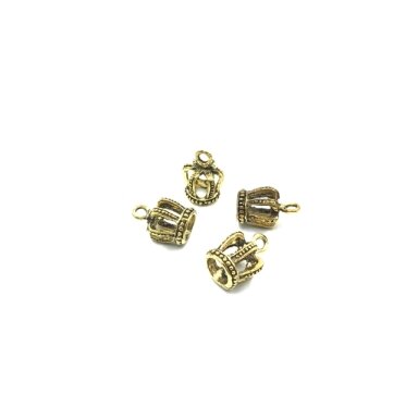 18x13mm aukso sp. pakabukas karūna, 7vnt.