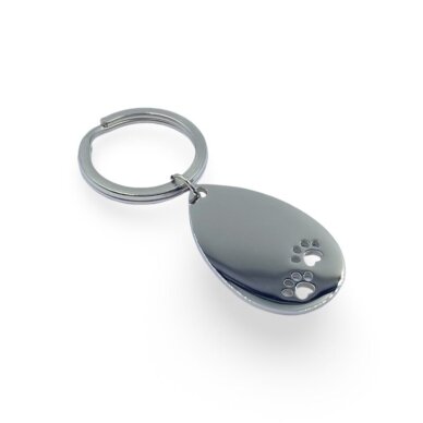61x25mm nikelio sp. nerūdijančio plieno raktų pakabukas, 1vnt. 61x25mm nikelio sp. nerūdijančio plieno raktų pakabukas, 1vnt.