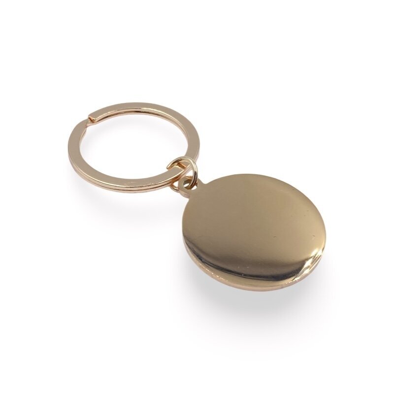 66x30mm rose gold sp. nerūdijančio plieno raktų pakabukas, 1vnt.