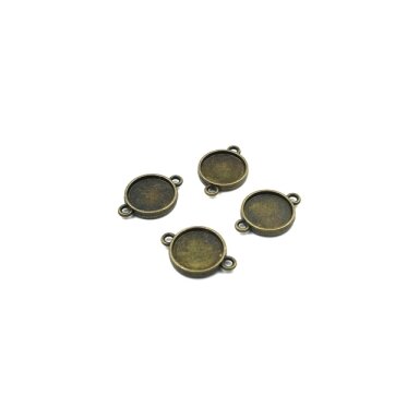 21x15mm žalvario sp. rėmelis 12,5mm kabošonui, 14vnt. 21x15mm žalvario sp. rėmelis 12,5mm kabošonui, 14vnt.