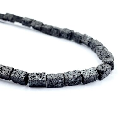 6,5x4mm juodos sp. stačiakampio formos lava, 40cm juosta 6,5x4mm juodos sp. stačiakampio formos lava, 40cm juosta