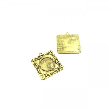 40x26mm aukso sp. rėmelis 19,8mm kabošonui, 2vnt.