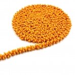 6mm oranžinės sp. dekoratyvinė biserio juostelė, 1m