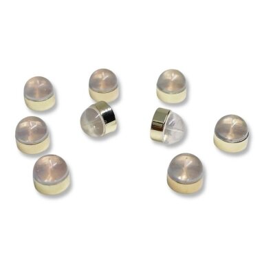 6mm 14k aukso sp. nerūdijančio plieno ir silikono auskarų fiksatoriai, 2vnt. 6mm 14k aukso sp. nerūdijančio plieno ir silikono auskarų fiksatoriai, 2vnt.