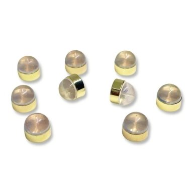 6mm 18k aukso sp. nerūdijančio plieno ir silikono auskarų fiksatoriai, 2vnt. 6mm 18k aukso sp. nerūdijančio plieno ir silikono auskarų fiksatoriai, 2vnt.