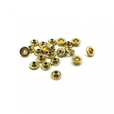 6mm aukso sp. kepurėlės, 115vnt.