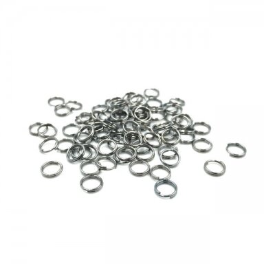 6mm dvigubi juodintos sp. žiedeliai, 10g 6mm dvigubi juodintos sp. žiedeliai, 10g