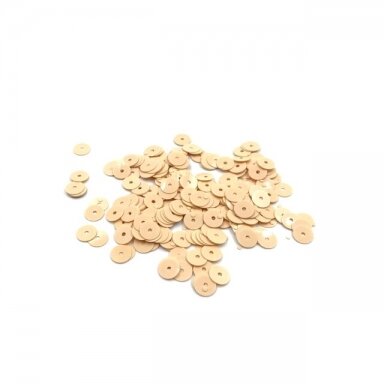6mm kreminės sp. žvyneliai, 5g
