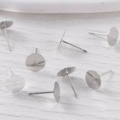 8mm platinos sp. nerūdijančio plieno auskarų įvėrimai, 4vnt. 8mm platinos sp. nerūdijančio plieno auskarų įvėrimai, 4vnt.