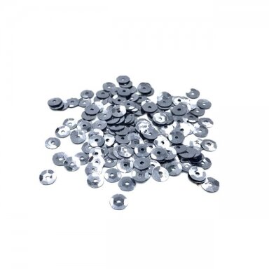 6mm pilkos sp. žvyneliai, 5g