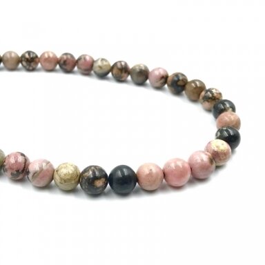 6mm rodonitas, 40cm juosta 6mm rodonitas, 40cm juosta