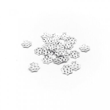 6mm sidabro sp. kepurėlės, 230vnt.