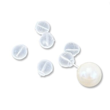 6mm silikoniniai auskarų fiksatoriai, 20vnt. 6mm silikoniniai auskarų fiksatoriai, 20vnt.