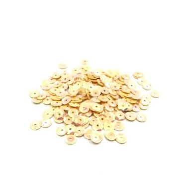 6mm švelniai oranžinės sp. žvyneliai, 5g