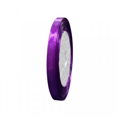 6mm violetinės sp. atlasinė juostelė, ±20m