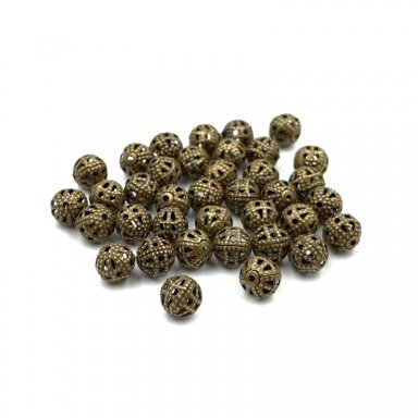 6mm žalvario sp. ažūriniai intarpai, 10g
