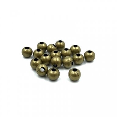 6mm žalvario sp. intarpai, 10g (apie 35vnt.)