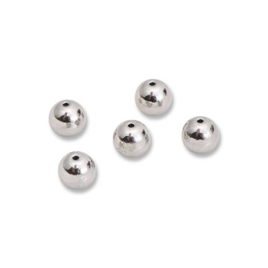 6mm platinos sp. nerūdijančio plieno auskarų fiksatoriai, 2vnt.