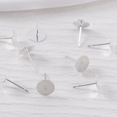 6mm sidabro sp. nerūdijančio plieno auskarų įvėrimai, 4vnt. 6mm sidabro sp. nerūdijančio plieno auskarų įvėrimai, 4vnt.
