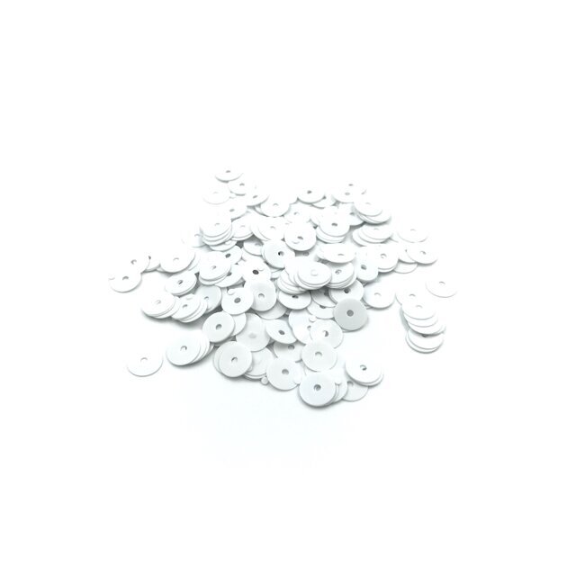 6mm baltos sp. žvyneliai, 5g