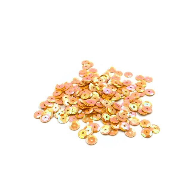 6mm oranžinės sp. žvyneliai, 5g