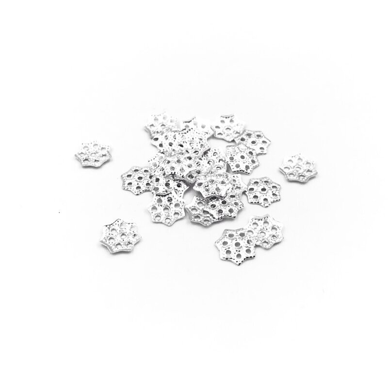 6mm sidabro sp. kepurėlės, 230vnt.