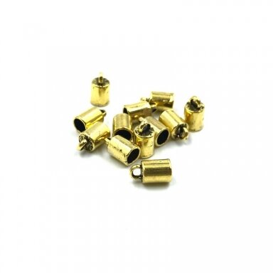 6x10mm aukso sp. kepurėlės, 25vnt.